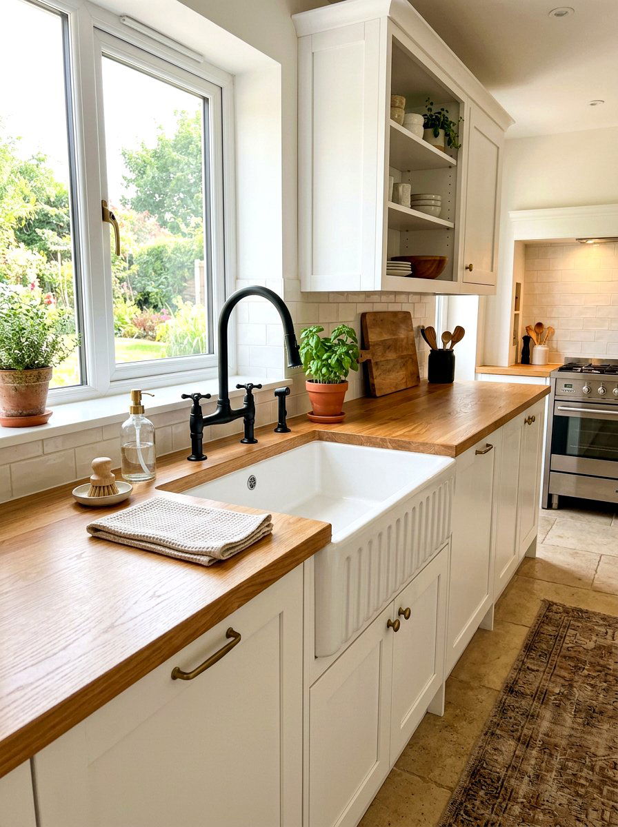 Farmhouse Apron Front Sink - 30 modern farmhouse decor ideas