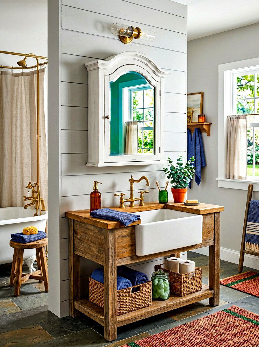 Farmhouse Arched Medicine Cabinet - 30 arched medicine cabinet ideas