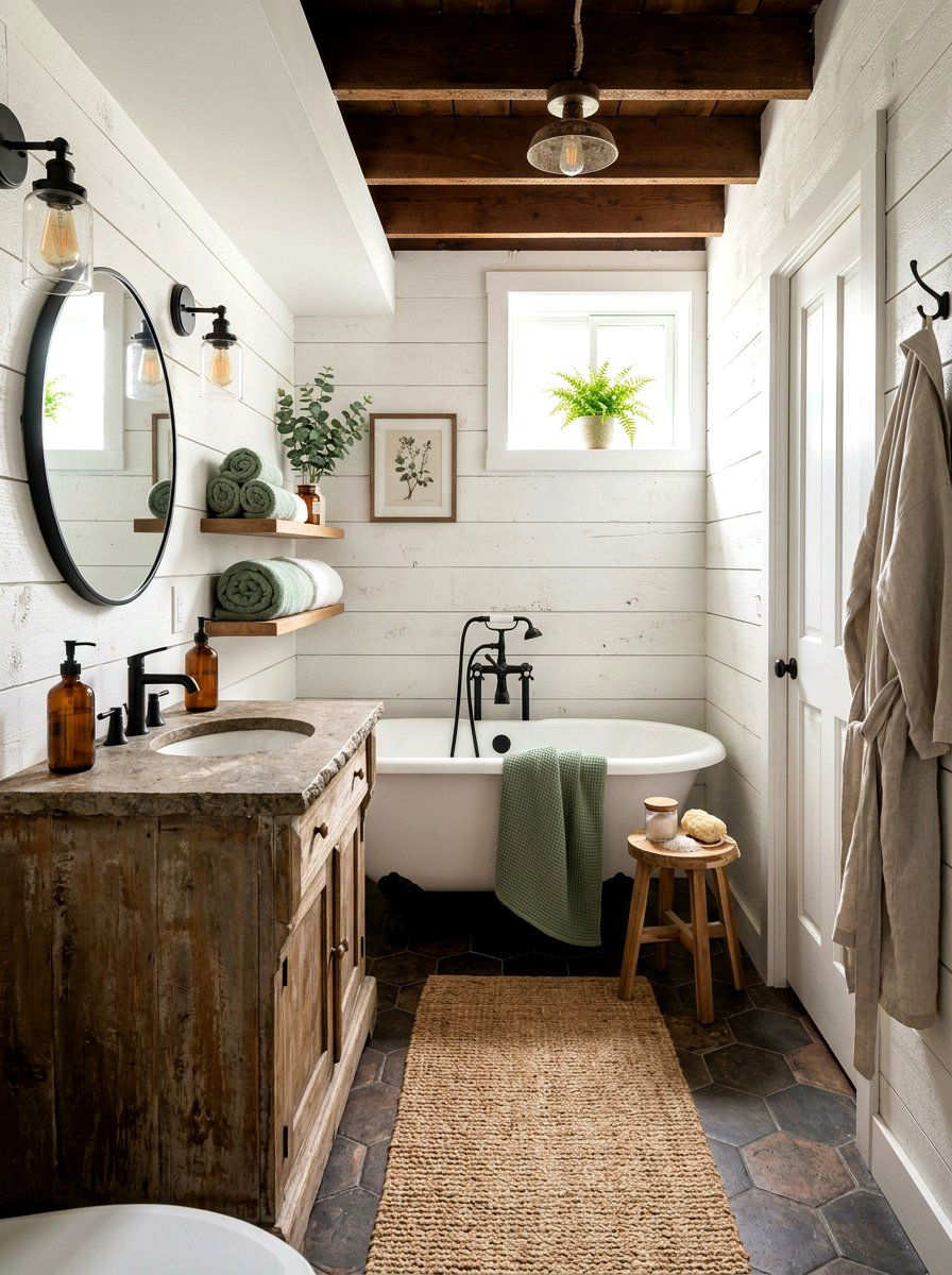 Farmhouse Basement Bathroom - 30 basement bathroom ideas