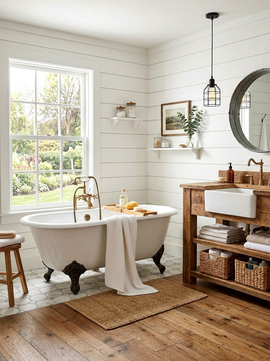 Farmhouse Bathroom Clawfoot Tub - 30 clawfoot tub ideas