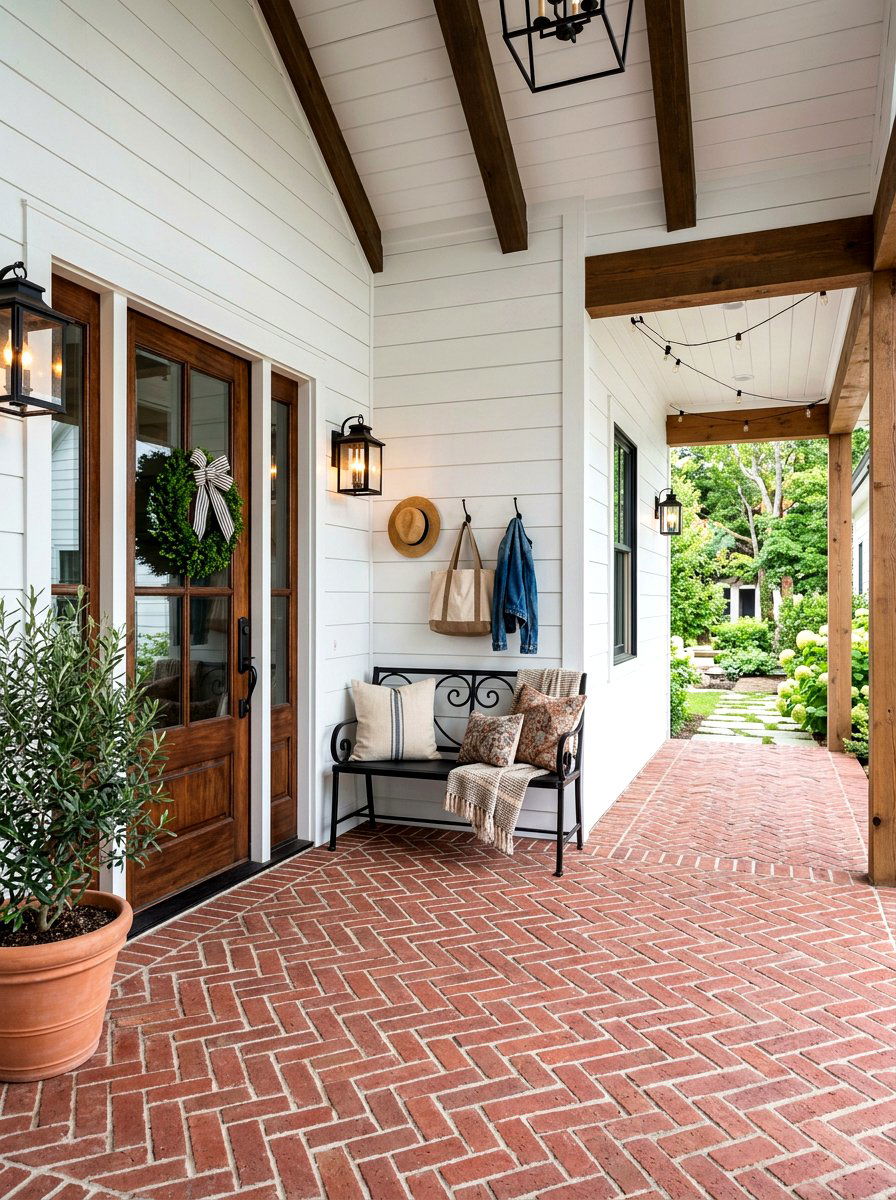 Farmhouse Breezeway Entrance - 30 breezeway ideas
