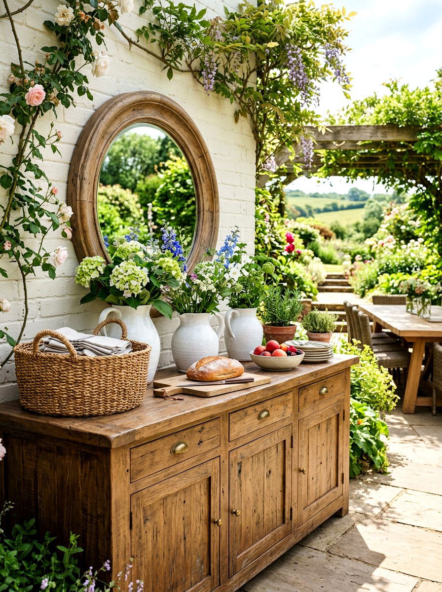 Farmhouse Buffet Styling - 30 sideboard styling dining ideas