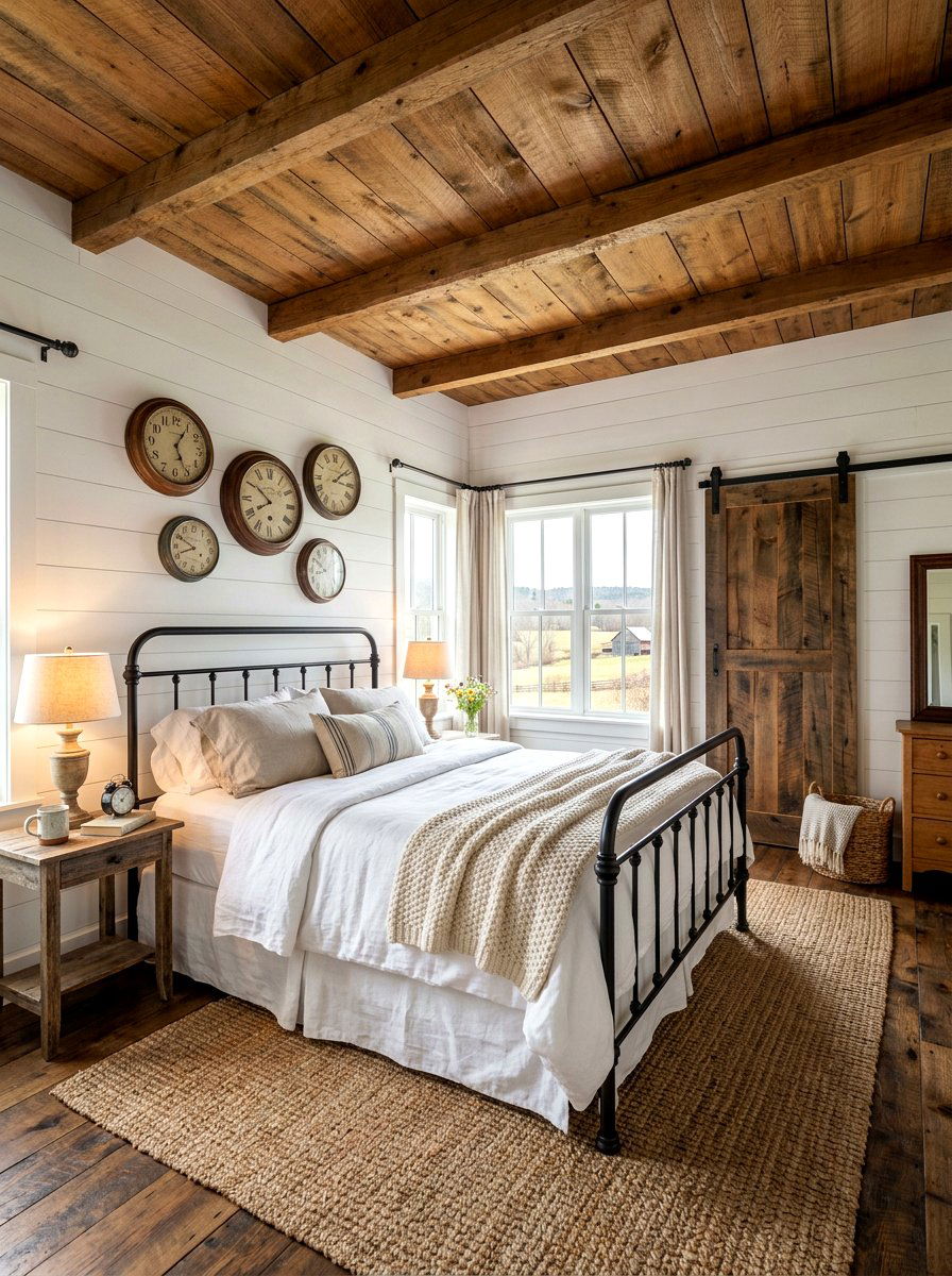 Farmhouse Cabin Bedroom - 30 cabin bedroom ideas