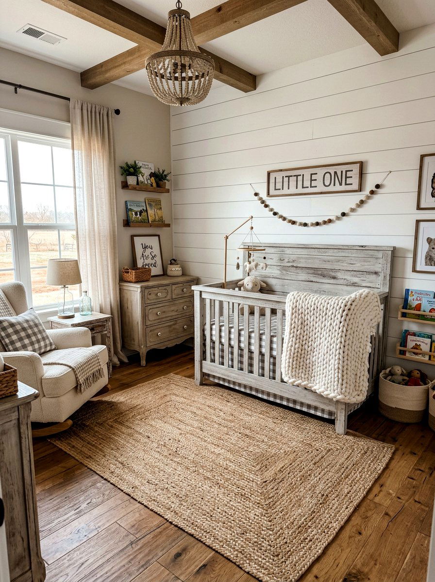 Farmhouse Chic Nursery - 30 boutique nursery decor ideas