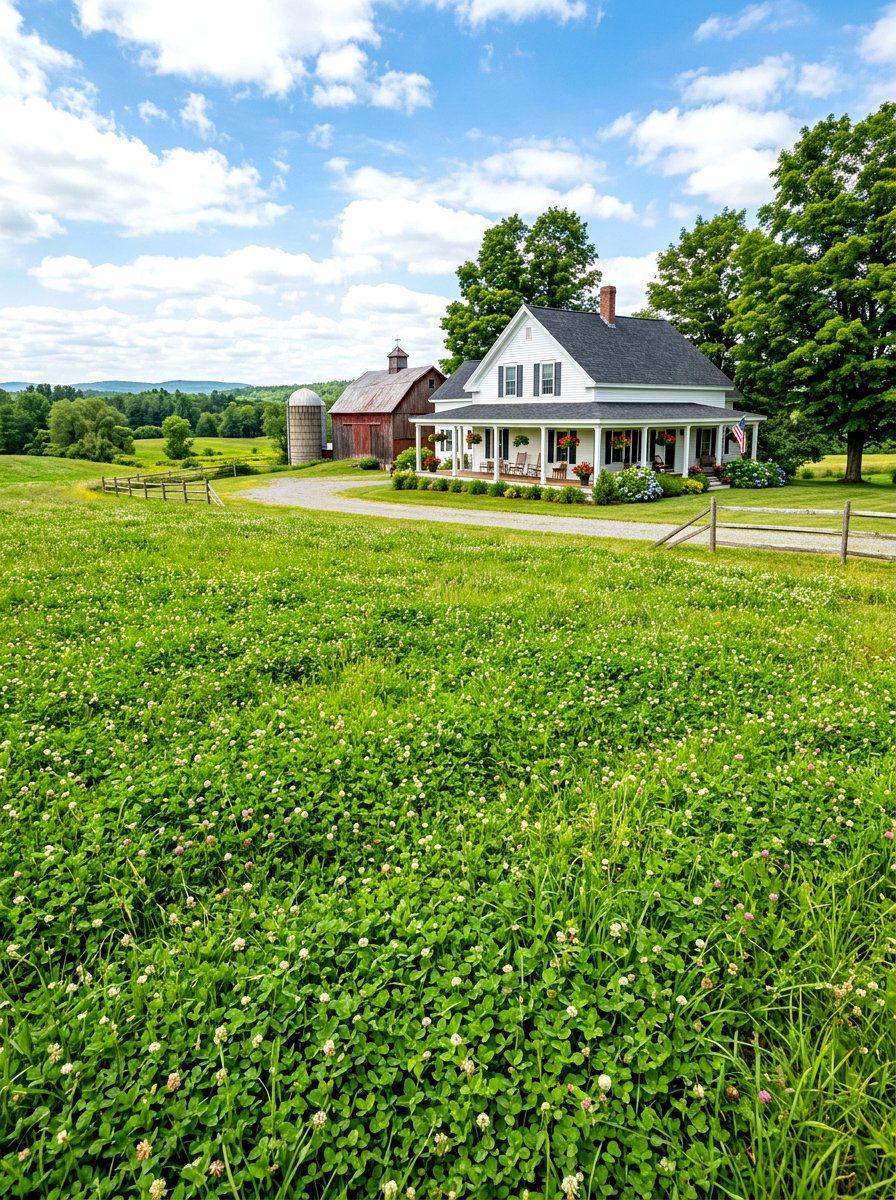 Farmhouse Clover Landscape - 30 clover lawn backyard ideas aesthetic
