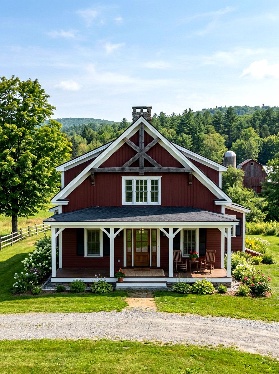Farmhouse Cross Bracing - 30 gable accent ideas