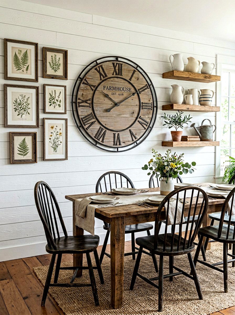 Farmhouse Dining Room Wall Decor - 30 farmhouse dining room ideas