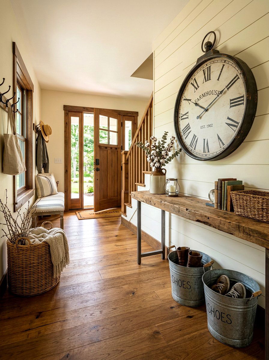 Farmhouse Entryway Decor - 30 foyer ideas