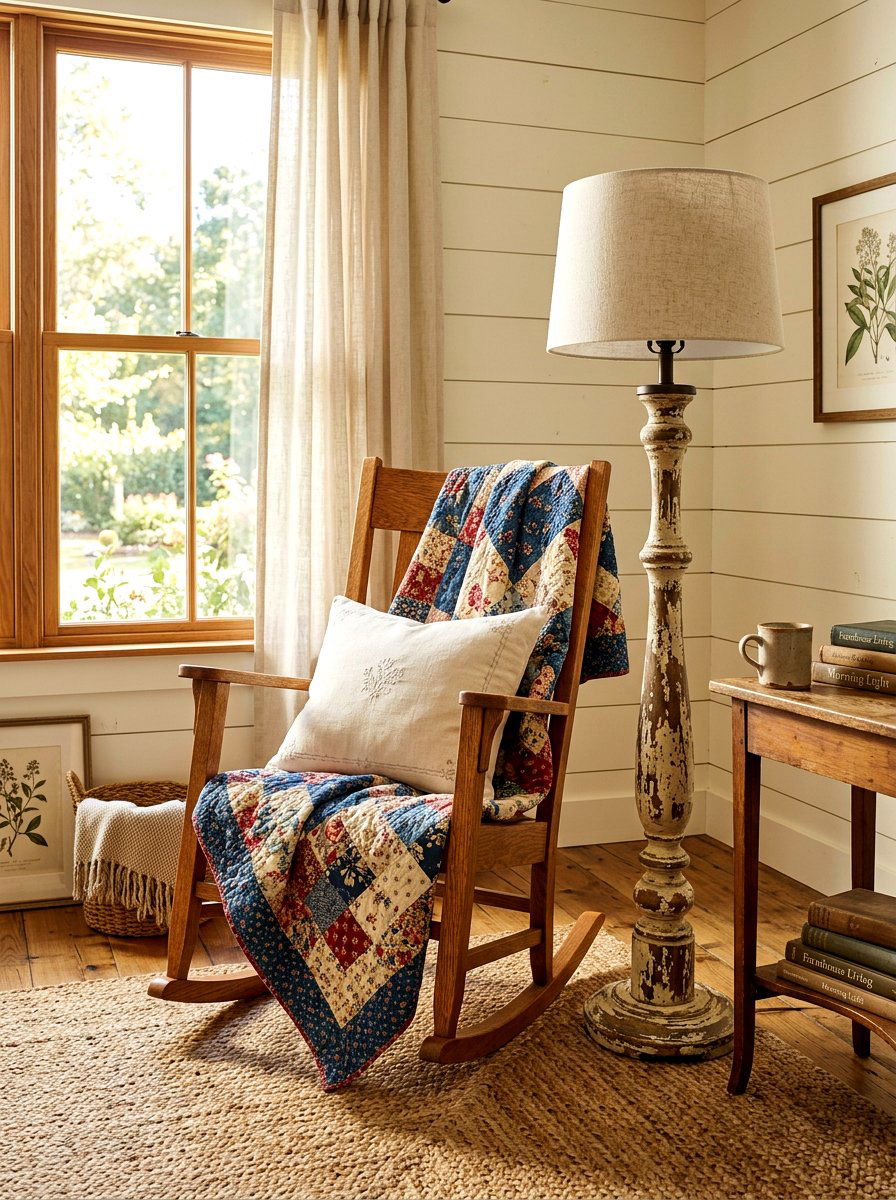 Farmhouse Floor Lamp - 30 floor lamp bedroom corner ideas