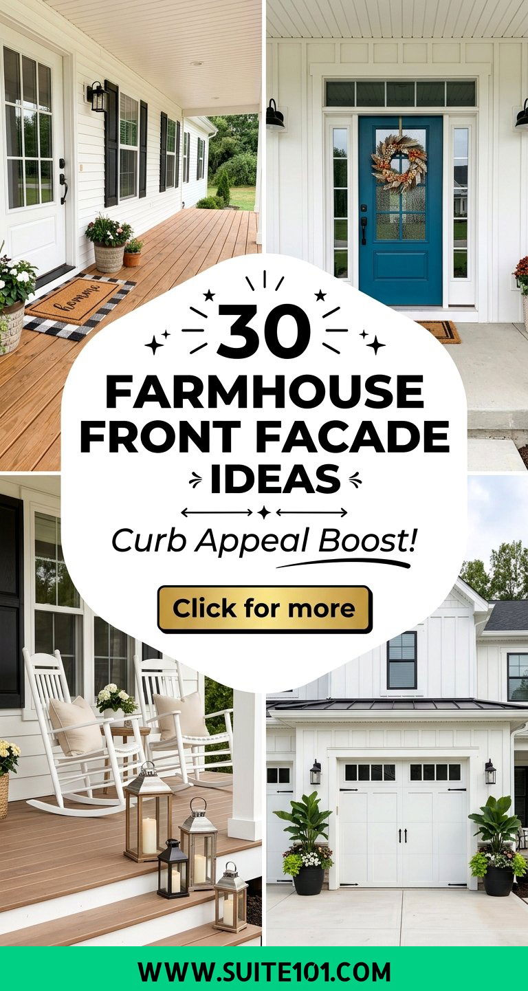Farmhouse Front Facade Ideas 30 Bold Ways to Boost Curb Appeal - Farmhouse Front Facade Ideas: 30 Bold Ways to Boost Curb Appeal