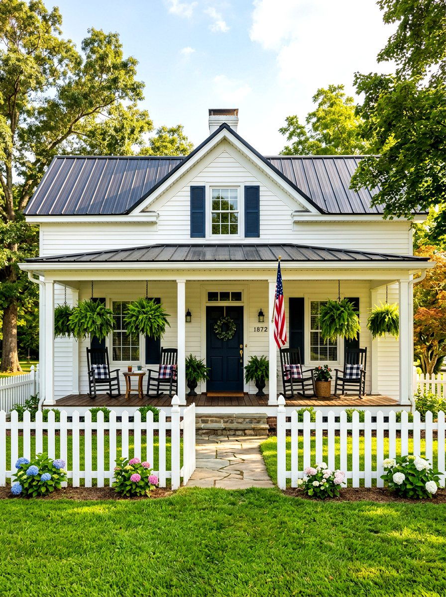 Farmhouse Front Porch - 30 front yard ideas