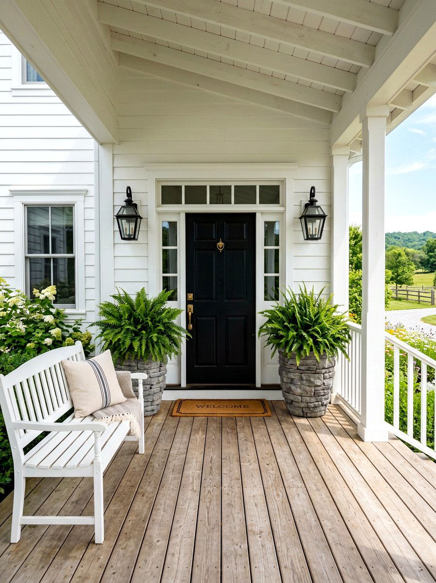 Farmhouse Front Porch - 30 viral front porch ideas