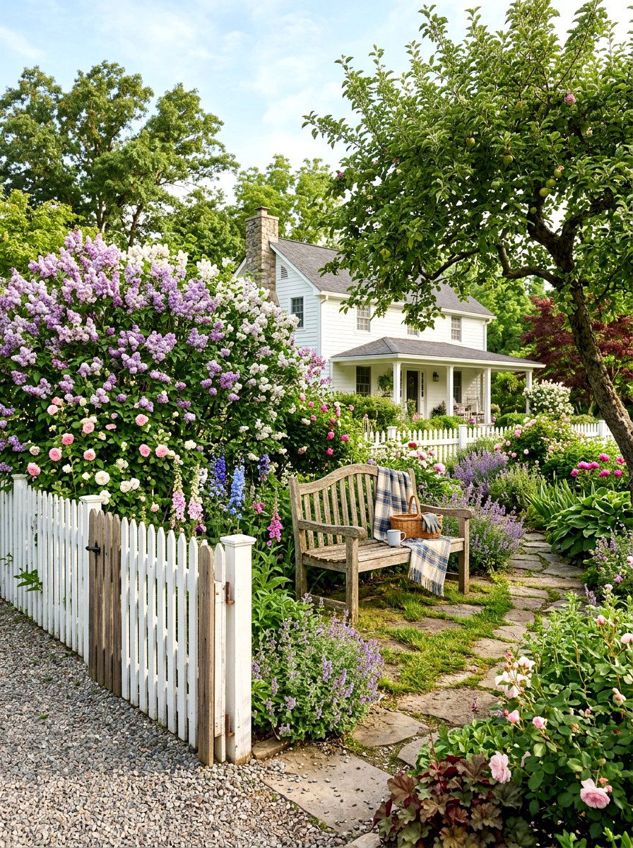 Farmhouse Garden - 30 four season garden ideas
