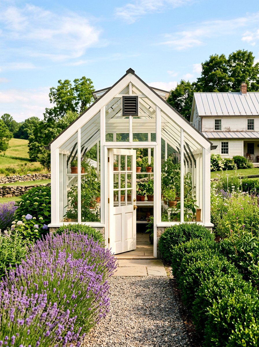Farmhouse Greenhouse - 30 greenhouse ideas