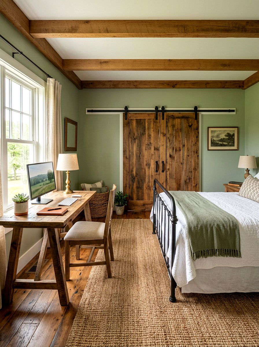 Farmhouse Guest Room Office - 30 guest room office ideas