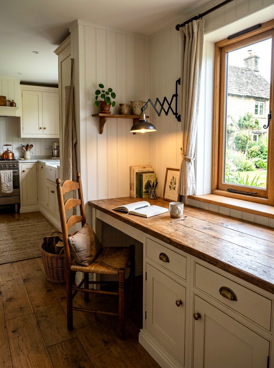 Farmhouse Kitchen Desk - 30 kitchen desk nook ideas