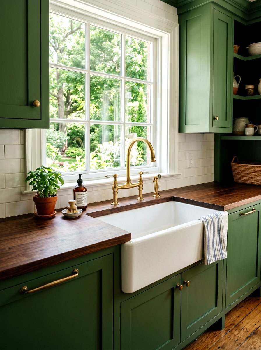 Farmhouse Kitchen Fireclay Sink - 30 Parisian kitchen ideas