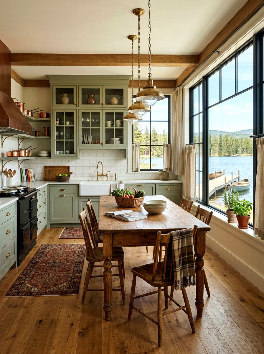 Farmhouse Lake Kitchen - 30 lake house kitchen ideas