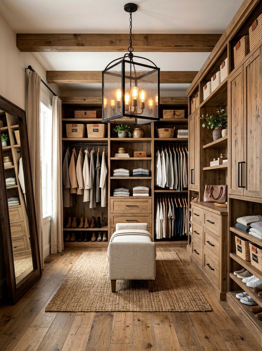 Farmhouse Lantern Chandelier - 30 closet chandelier ideas