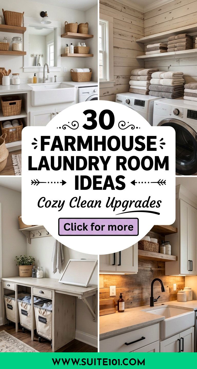 Farmhouse Laundry Room Ideas 30 Cozy Upgrades Youll Love - Farmhouse Laundry Room Ideas: 30 Cozy Upgrades You'll Love
