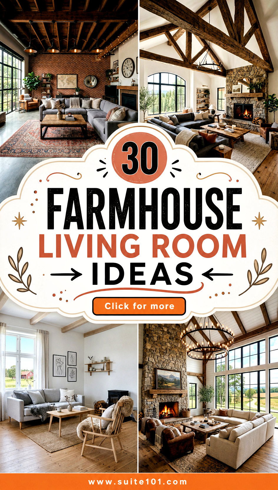 Farmhouse Living Room Ideas 30 Cozy Looks That Feel Like Home - Farmhouse Living Room Ideas: 30 Cozy Looks That Feel Like Home