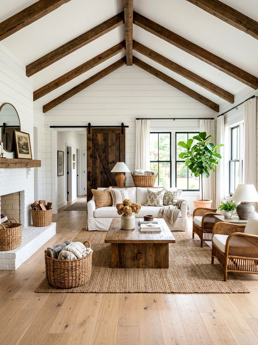 Farmhouse Living Room - 30 cozy living room ideas