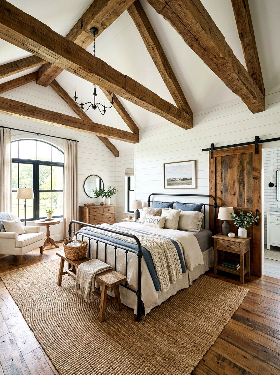 Farmhouse Master Bedroom - 30 luxury master suite ideas