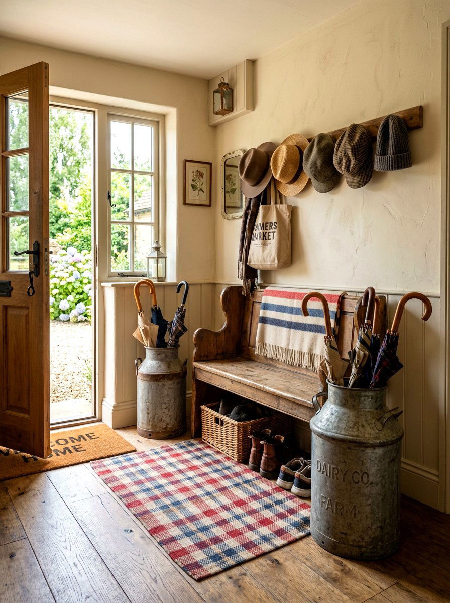 Farmhouse Milk Can Umbrella Stand - 30 umbrella stand ideas