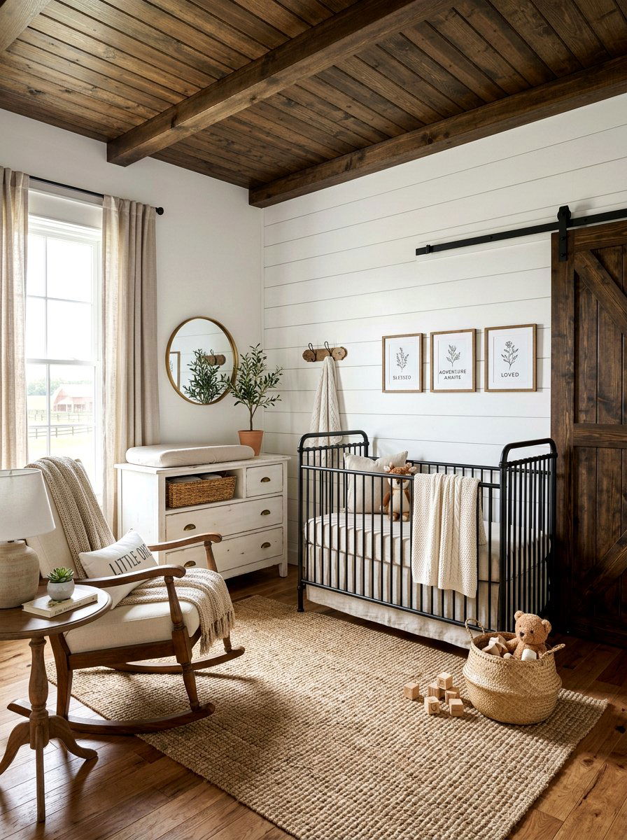 Farmhouse Nursery - 30 viral nursery ideas