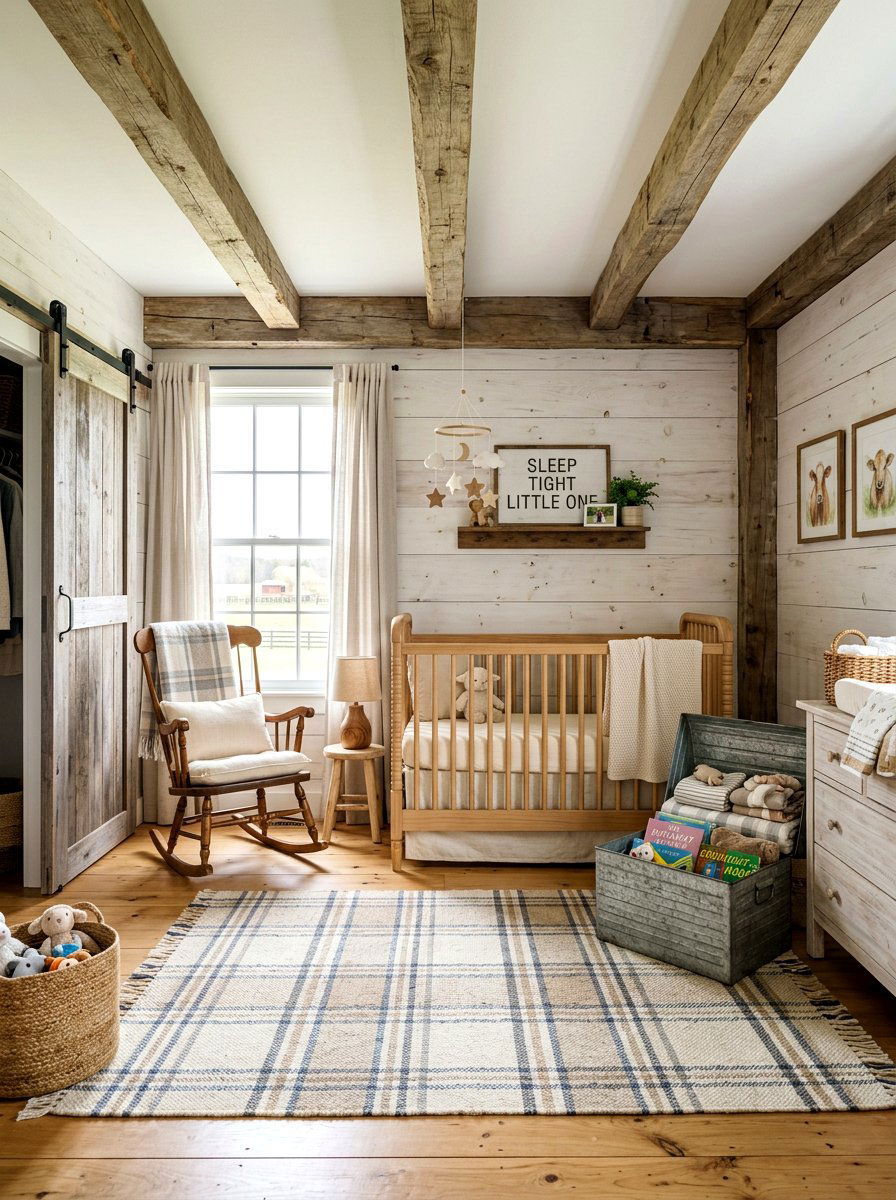 Farmhouse Nursery - 30 baby room ideas