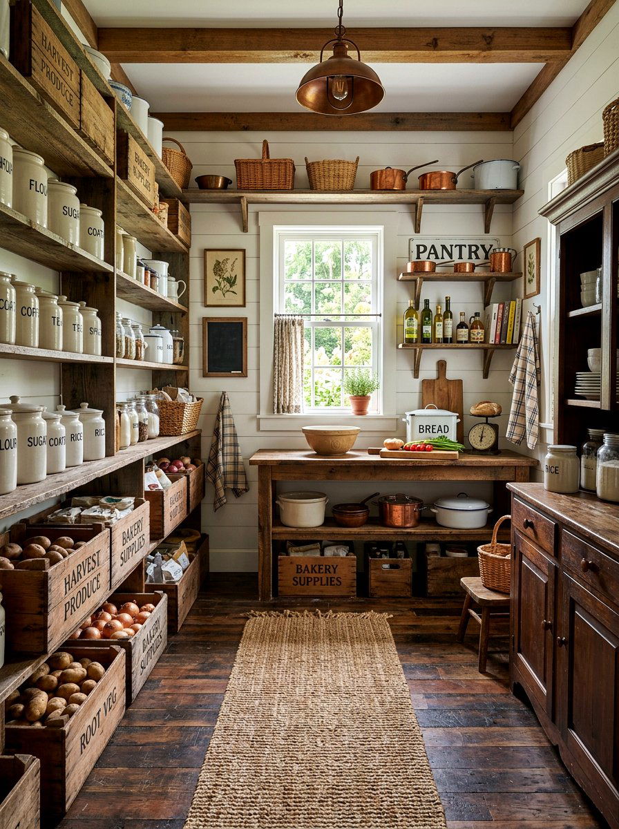 Farmhouse Pantry Decor - 30 bakery style pantry ideas
