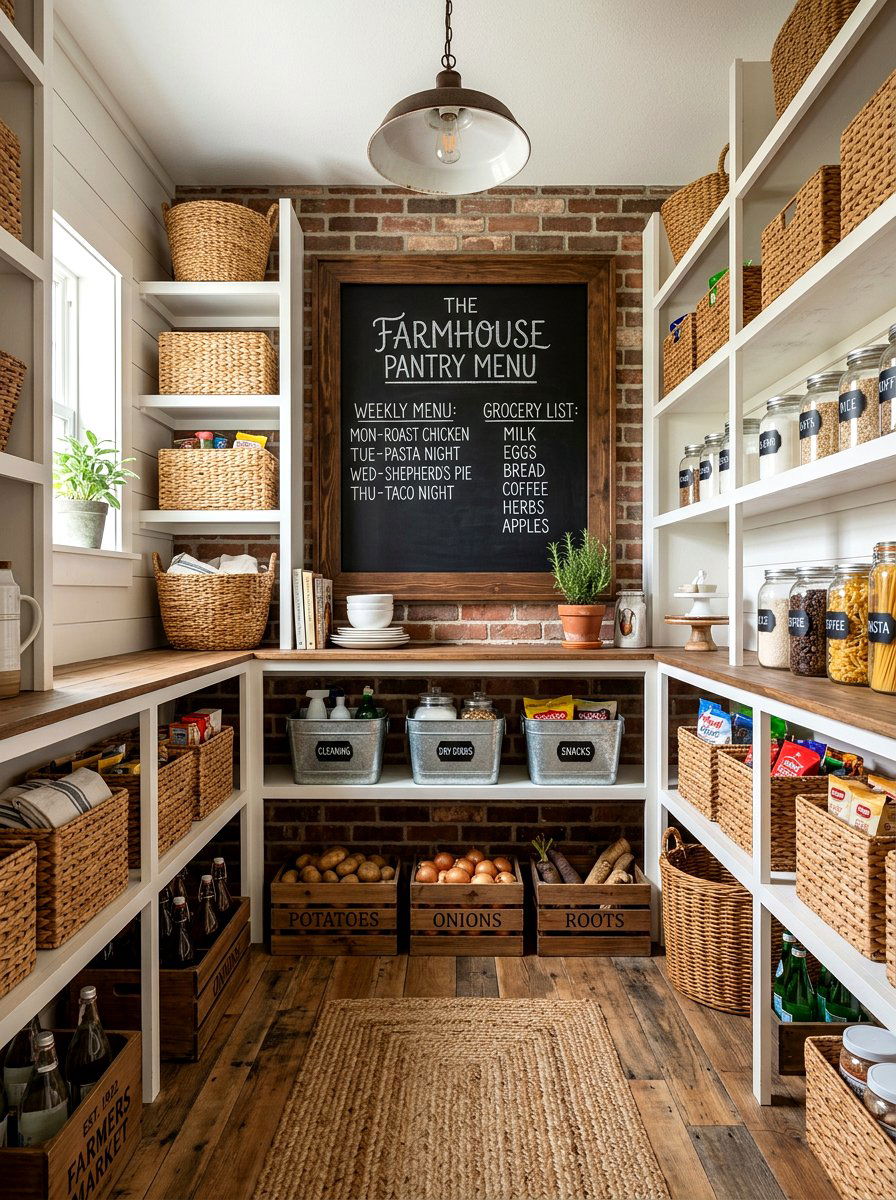 Farmhouse Pantry Decor - 30 kitchen pantry ideas