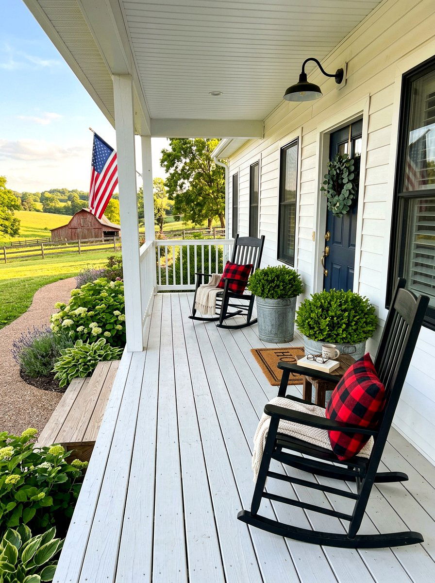Farmhouse Porch - 30 front patio ideas