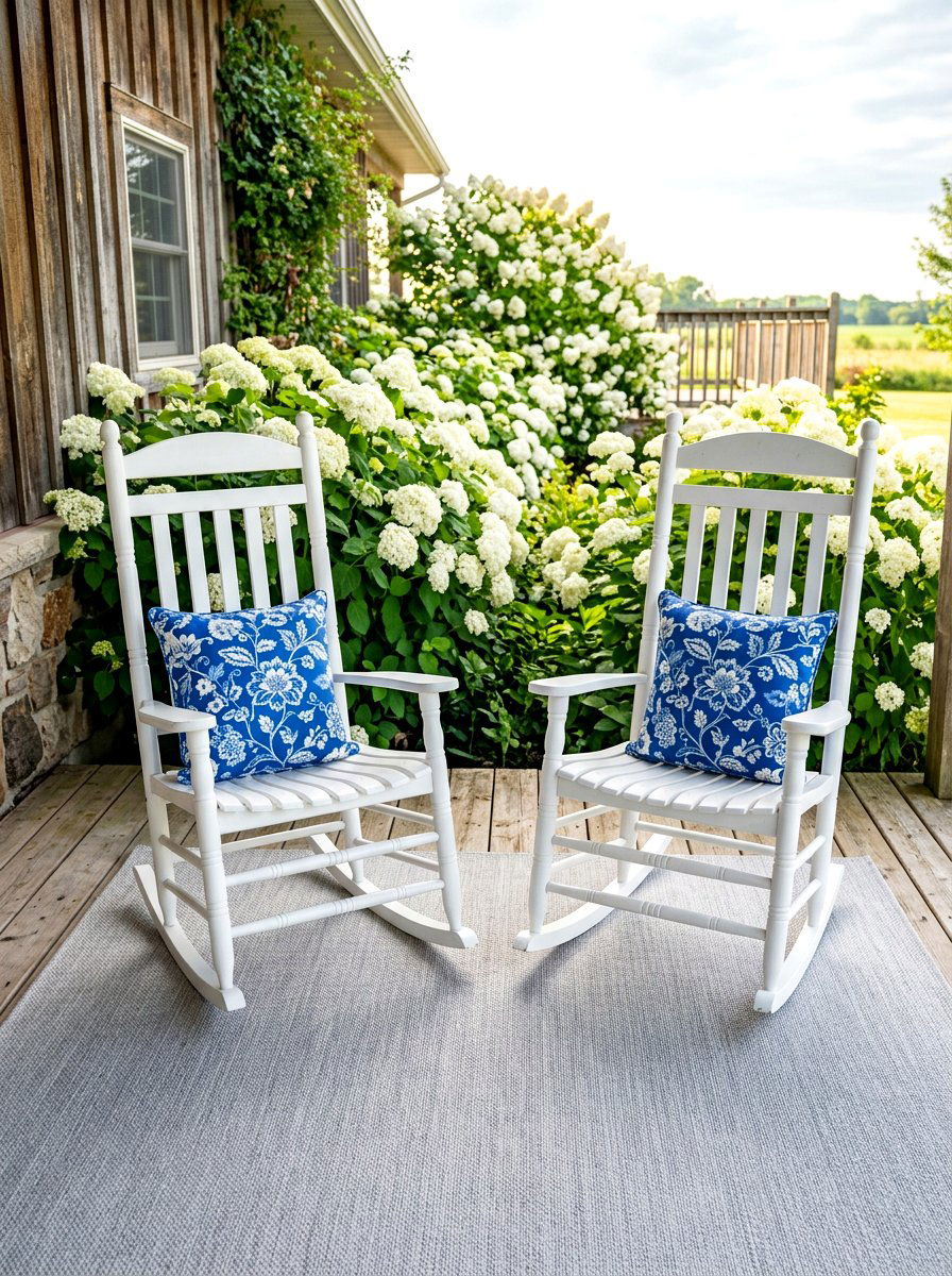 Farmhouse Rocking Chairs - 30 spring front porch ideas