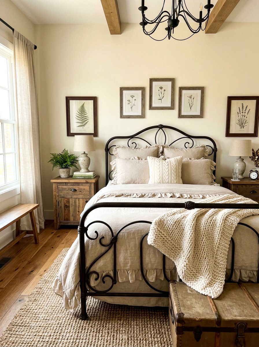 Farmhouse Ruffled Bedding - 30 ruffled bedding bedroom ideas