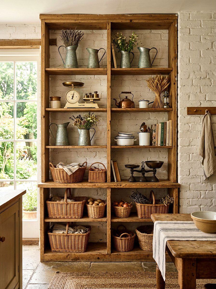 Farmhouse Shelf Decor - 30 shelf styling ideas