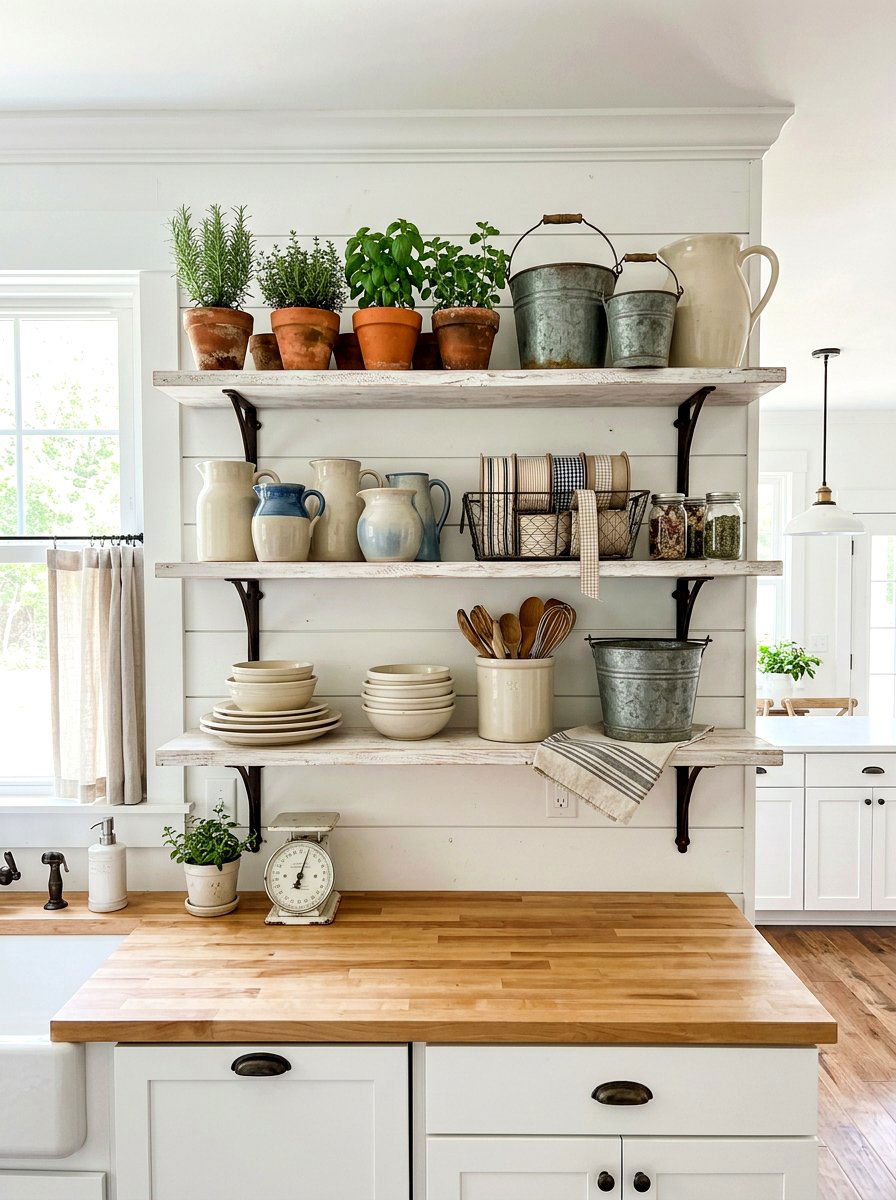 Farmhouse Shelf Filler - 30 shelf filler ideas