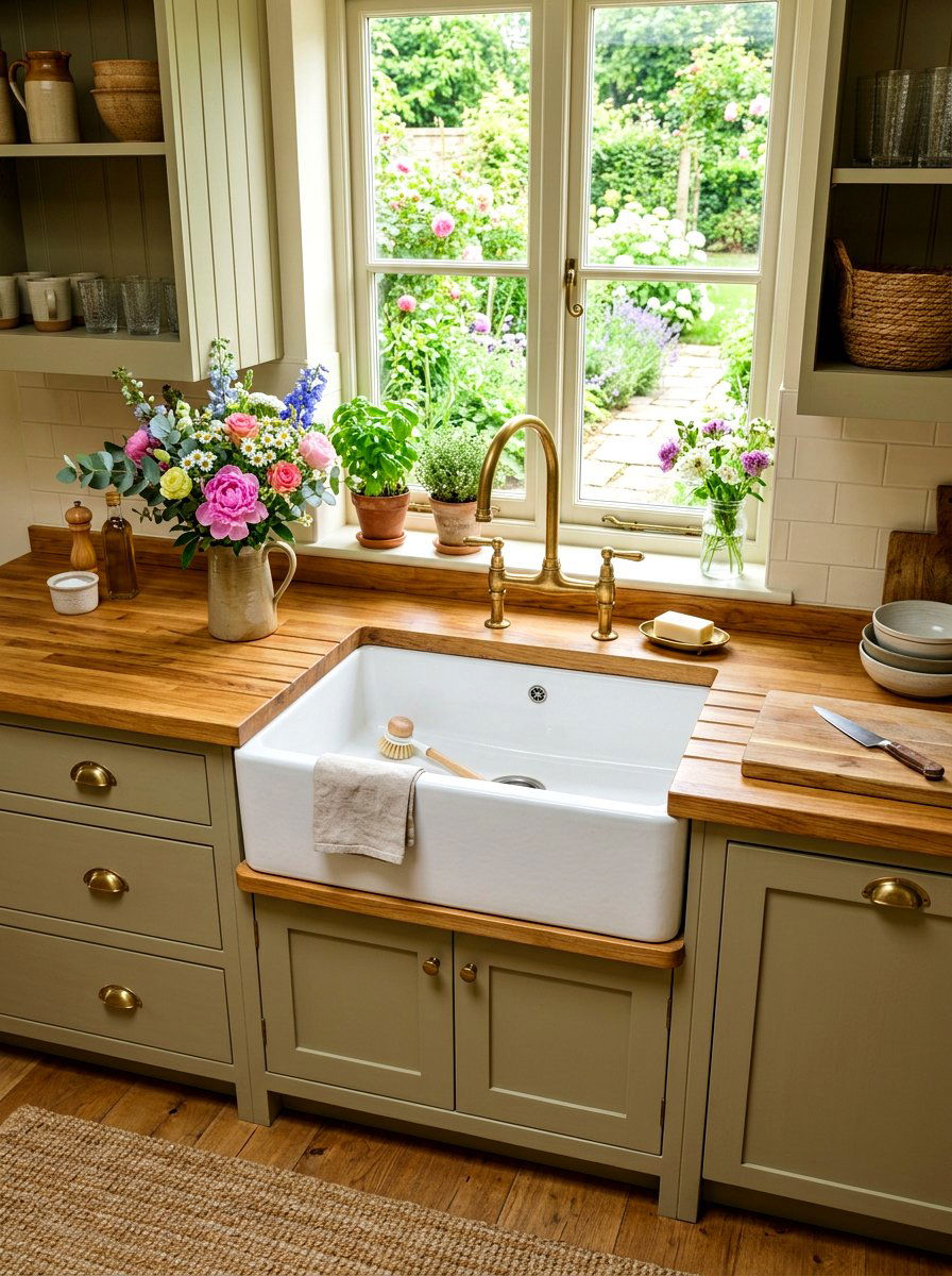 Farmhouse Sink Kitchen - 30 old world kitchen ideas