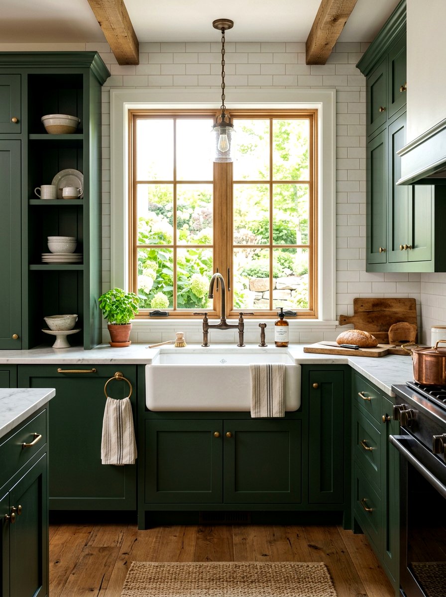 Farmhouse Sink Kitchen - 30 vintage kitchen ideas