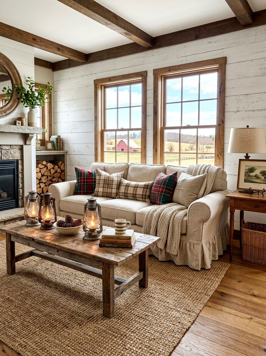Farmhouse Slipcovered Sofa - 30 slipcovered sofa ideas