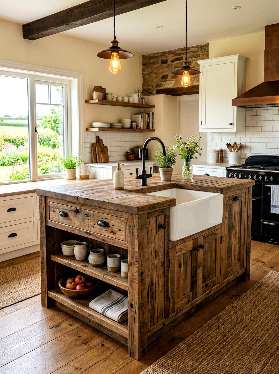Farmhouse Small Kitchen Island Wood - 30 small island kitchen ideas