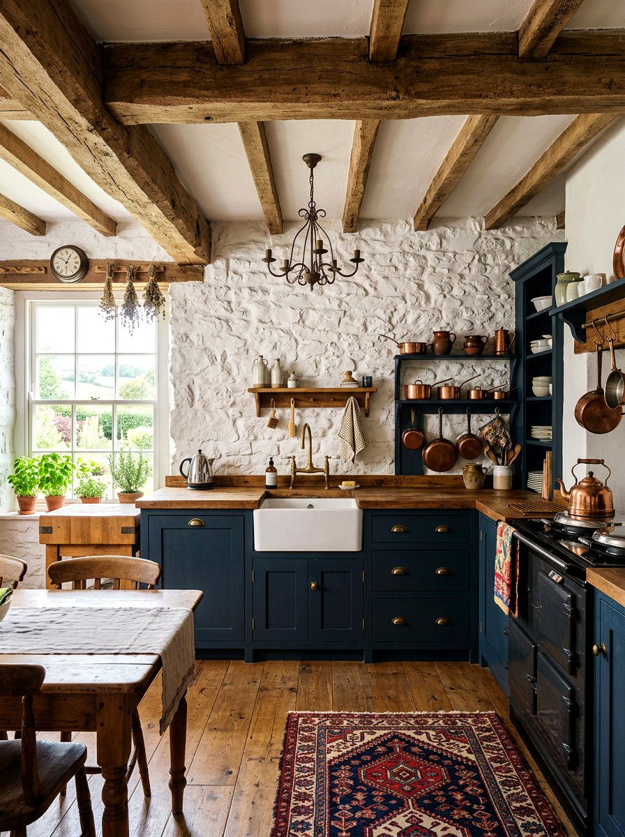 Farmhouse Stone Accent Wall - 30 stone accent wall ideas