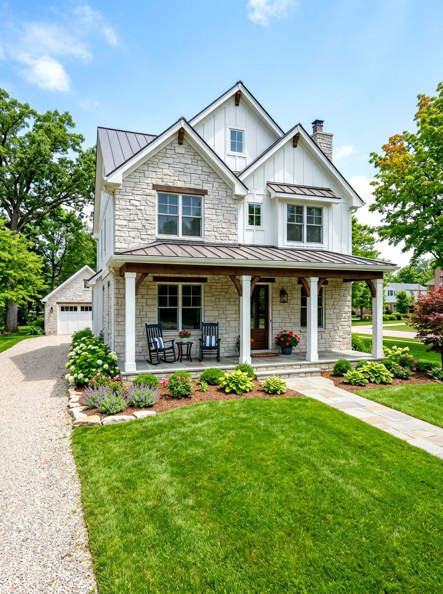 Farmhouse Stone Siding - 30 stone house exterior ideas