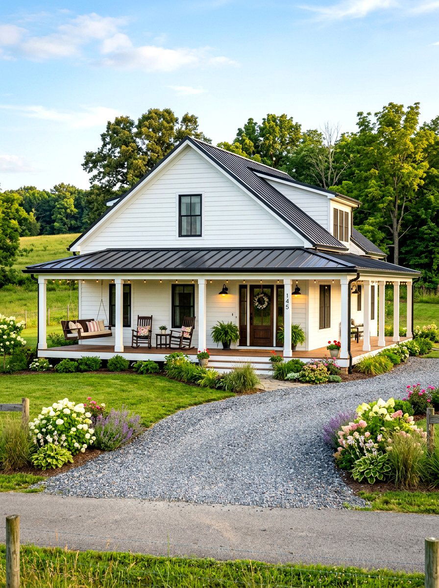 Farmhouse Style Bungalow - 30 bungalow exterior ideas