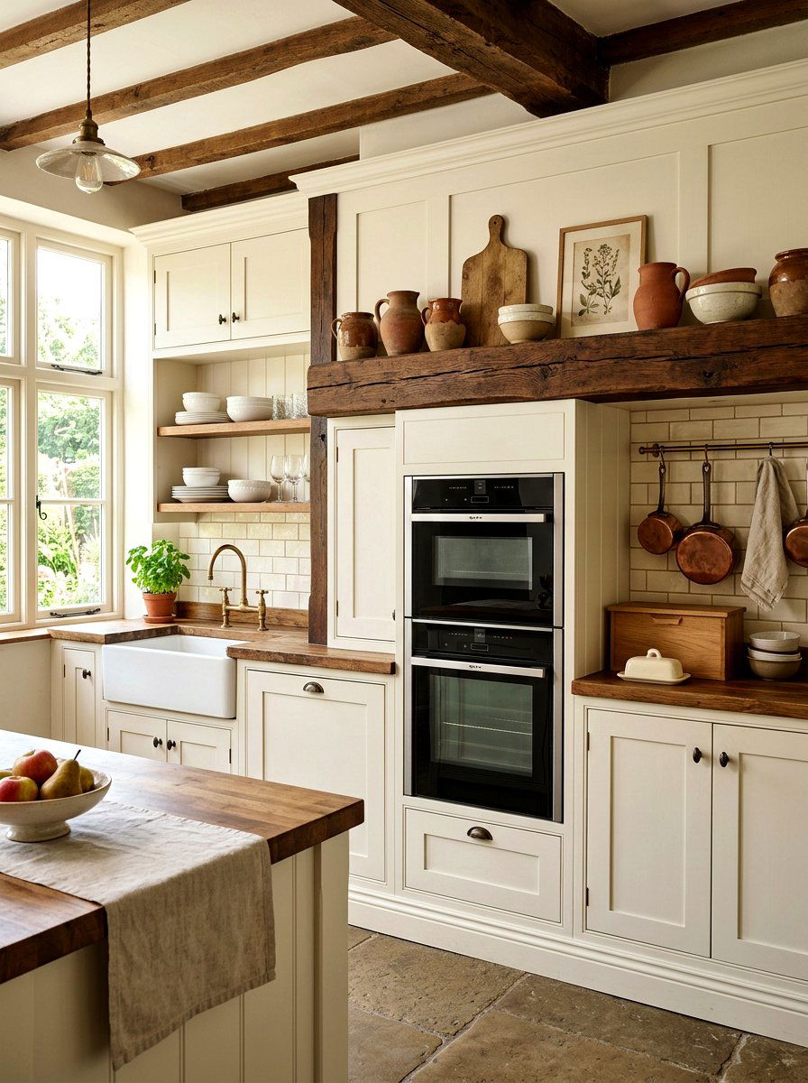 Farmhouse Style Kitchen Wall - 30 appliance wall kitchen ideas