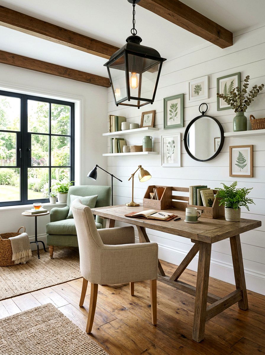 Farmhouse Style Office - 30 writing room ideas