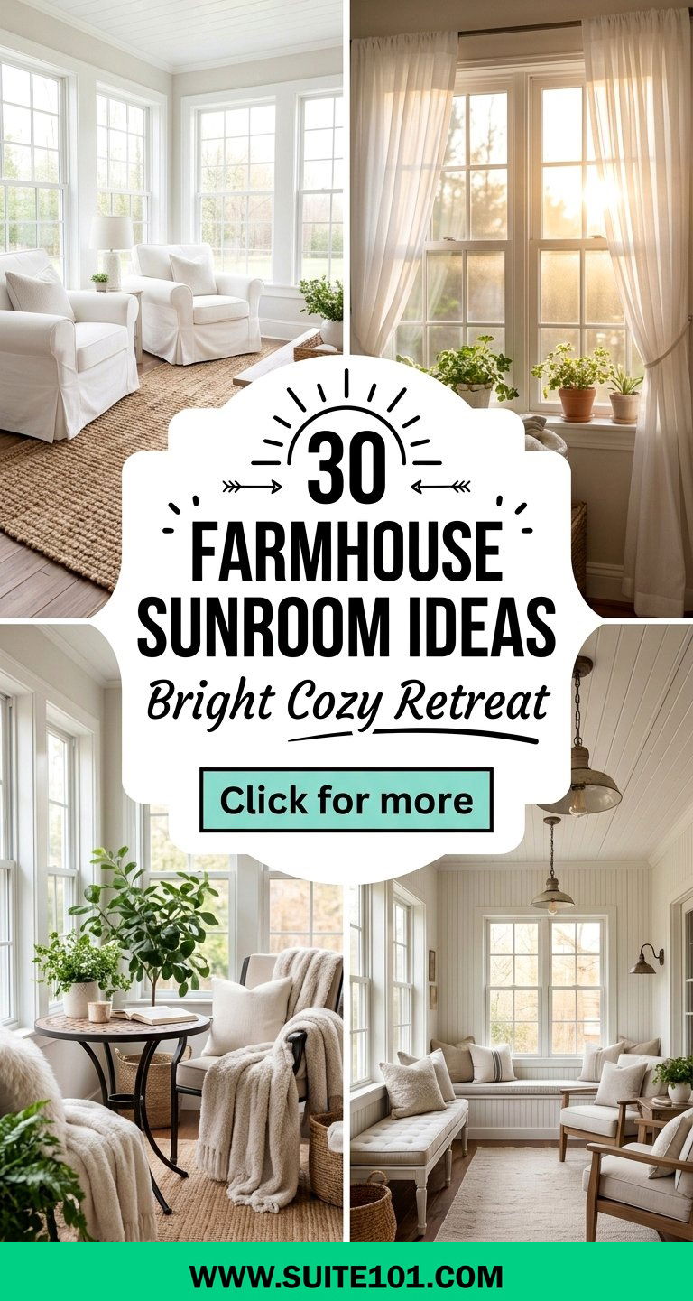 Farmhouse Sunroom Ideas 30 Bright Cozy Styles to Enjoy - Farmhouse Sunroom Ideas: 30 Bright, Cozy Styles to Enjoy