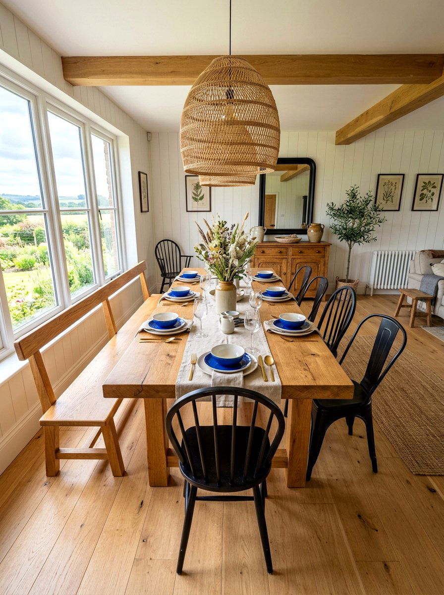 Farmhouse Table Dining Room - 30 elegant dining room ideas