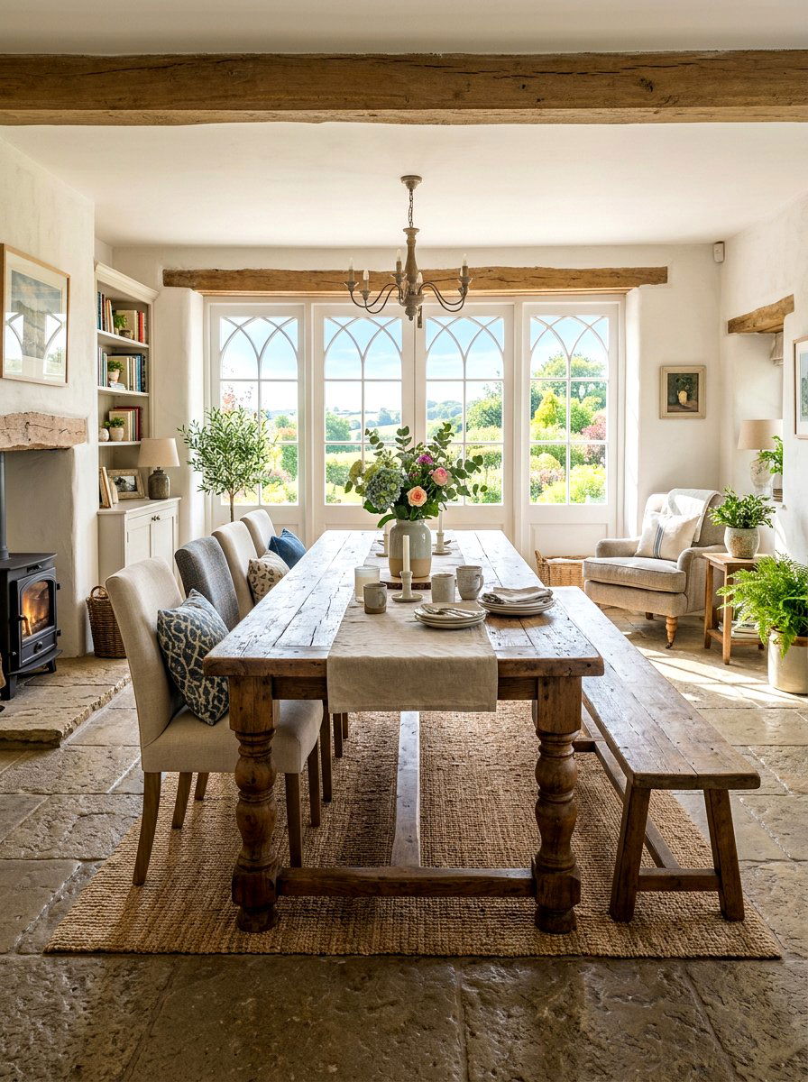 Farmhouse Table Living Room - 30 French country living room ideas