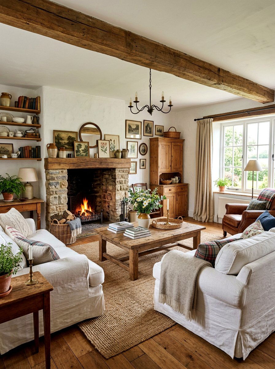 Farmhouse Traditional Living Room Design - 30 collected traditional living room ideas